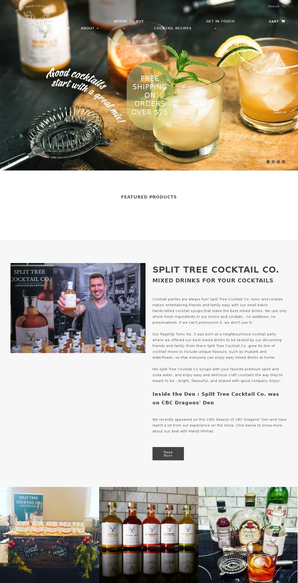 splittree.ca shopify website screenshot