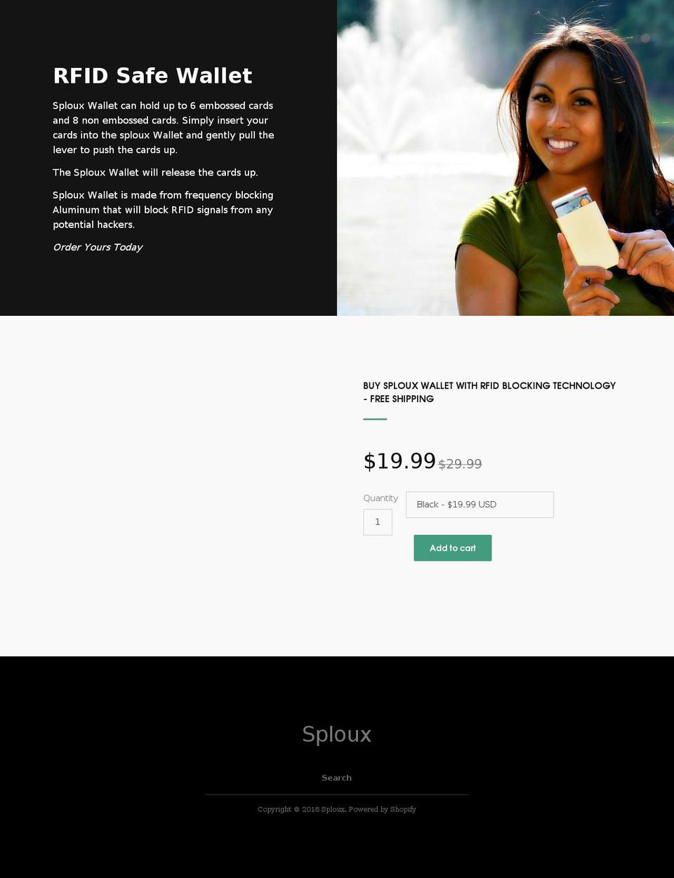 sploux.com — Shopify storefront screenshot
