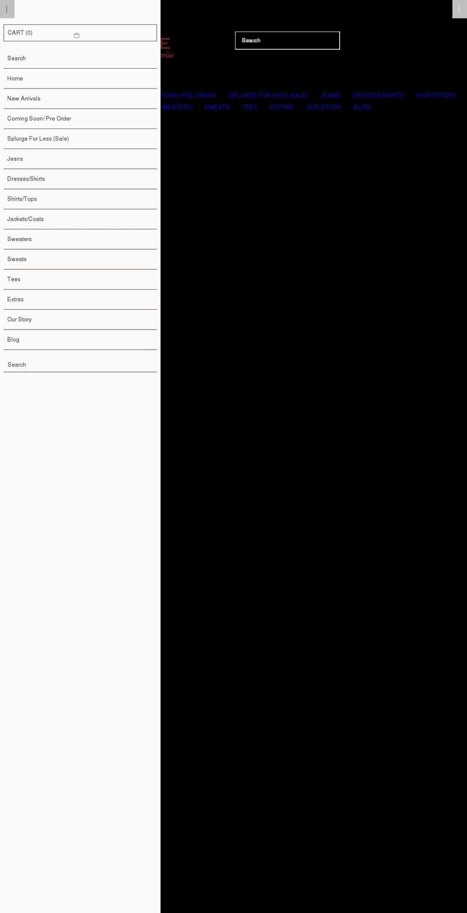 splurgestoreonline.com shopify website screenshot