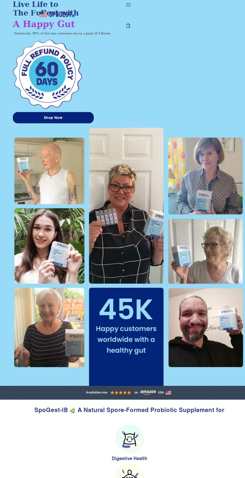 spogest-ib.com shopify website screenshot