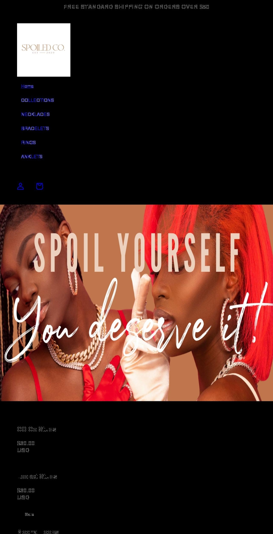 spoiledco.com shopify website screenshot