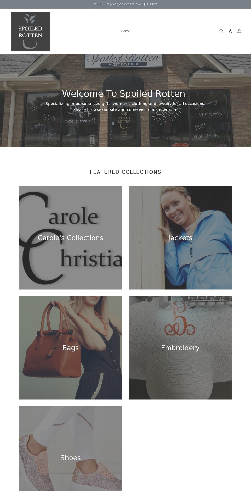 spoiledrottensc.com — Shopify storefront screenshot