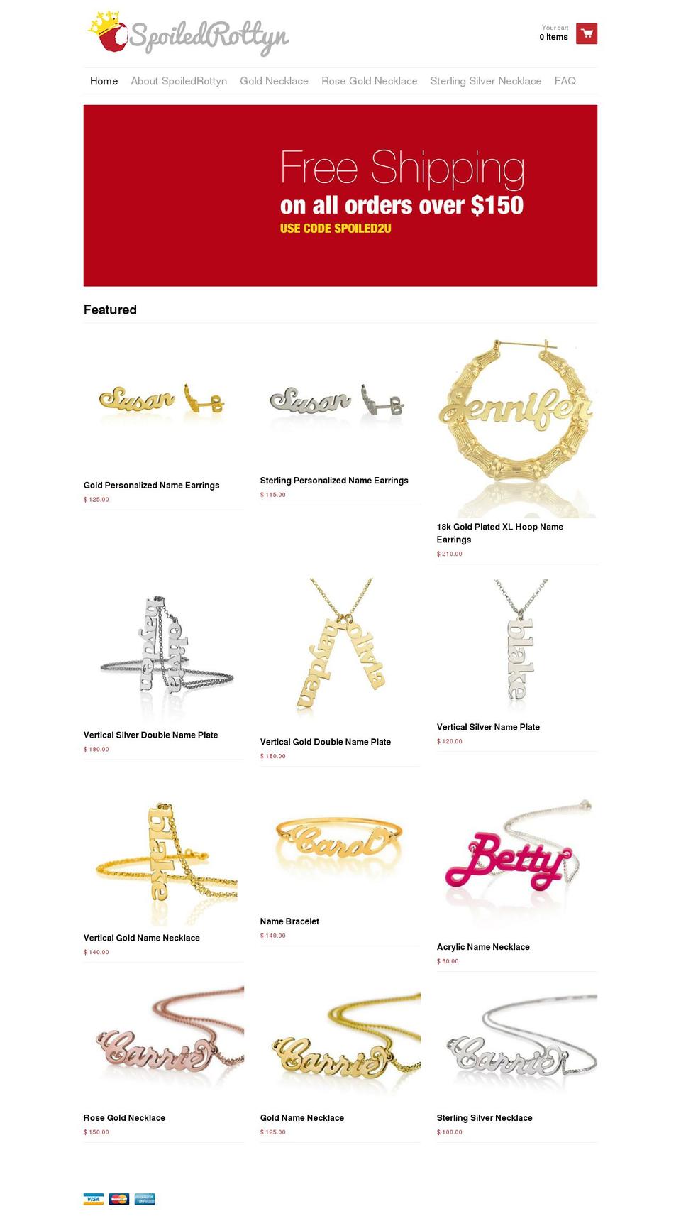 spoiledrottyn.com shopify website screenshot