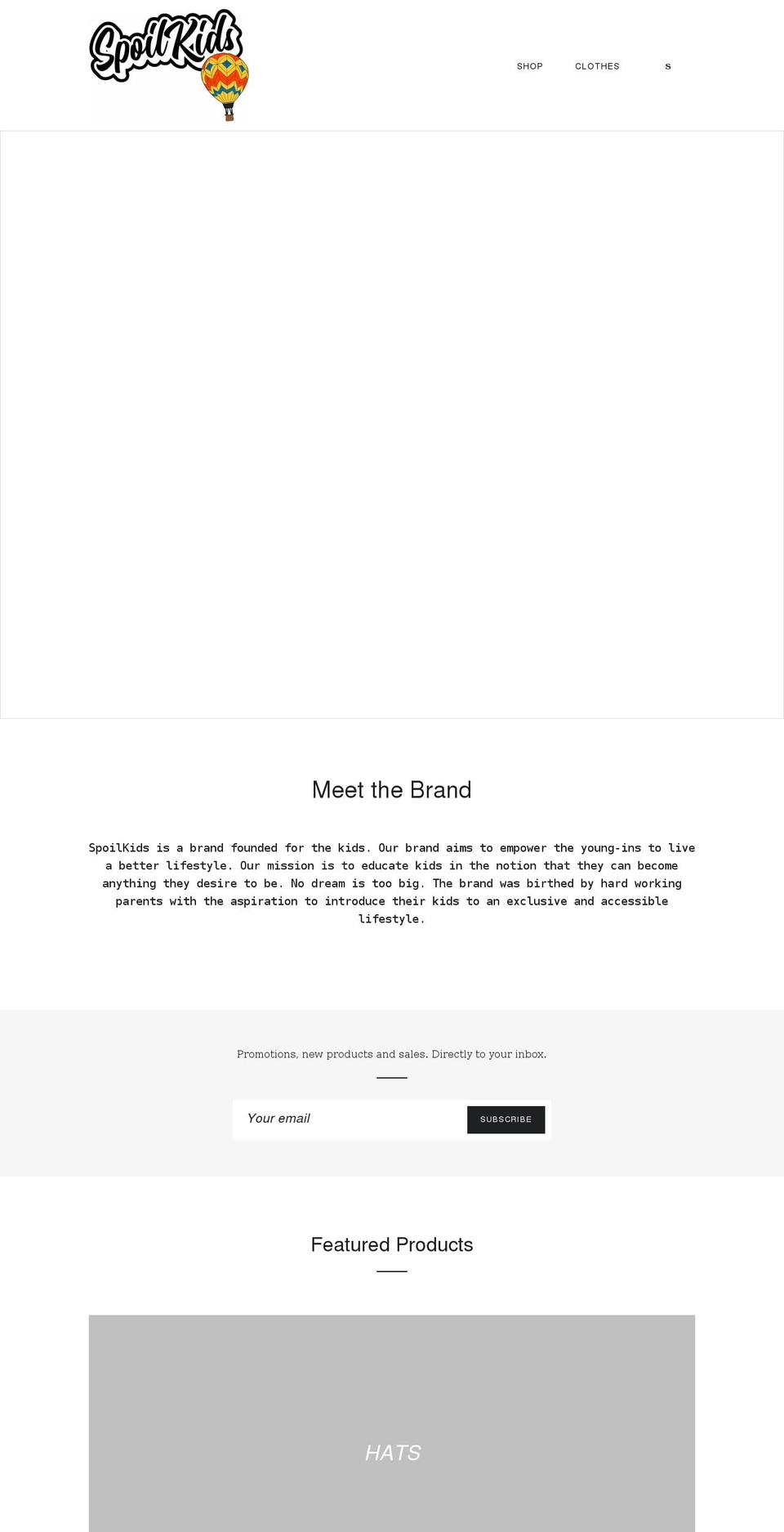 spoilkids.com shopify website screenshot