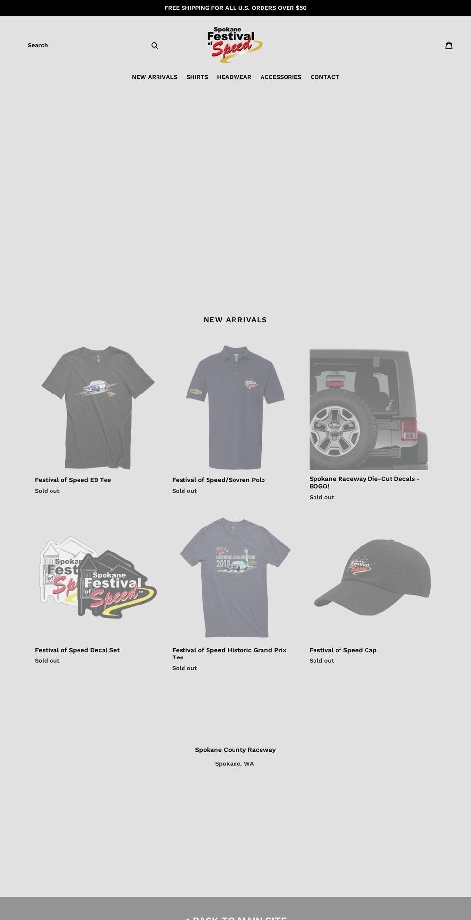 spokane-festival.myshopify.com shopify website screenshot