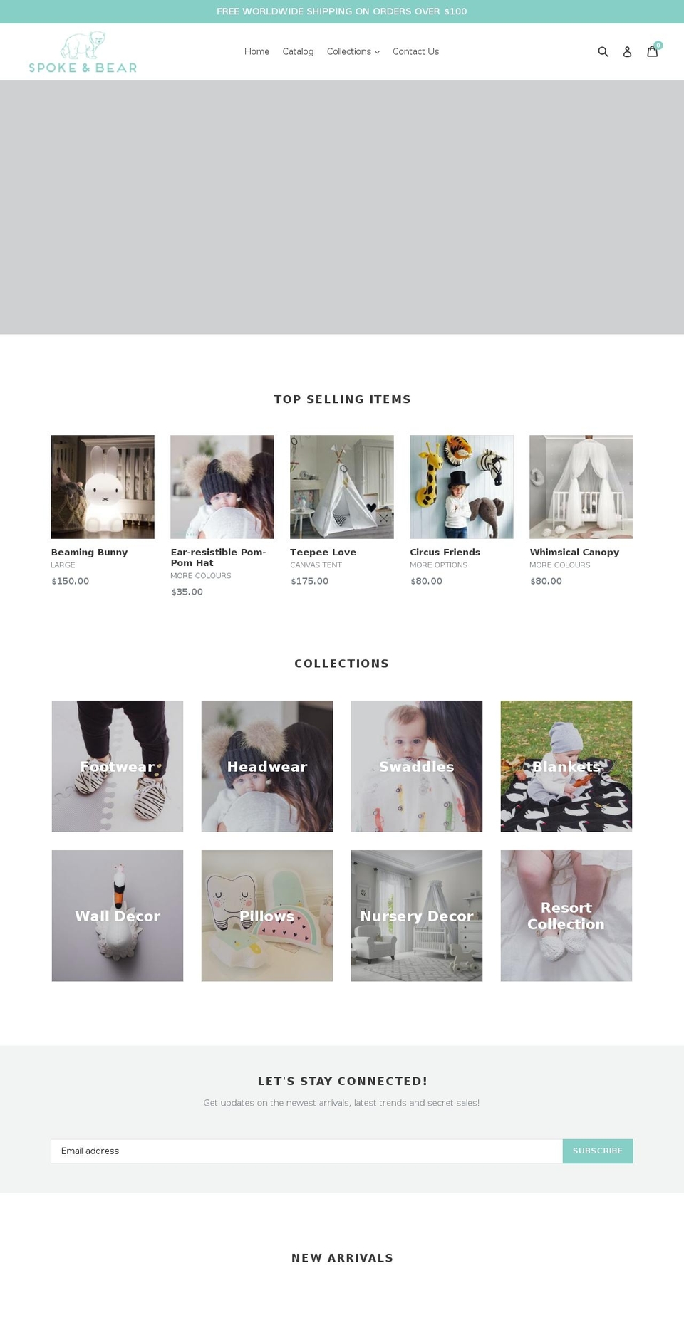 spokeandbear.com — Shopify storefront screenshot