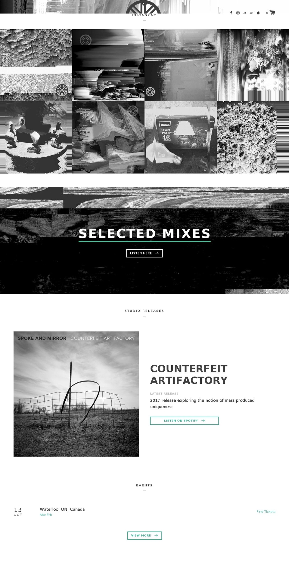 spokeandmirror.com — Shopify storefront screenshot