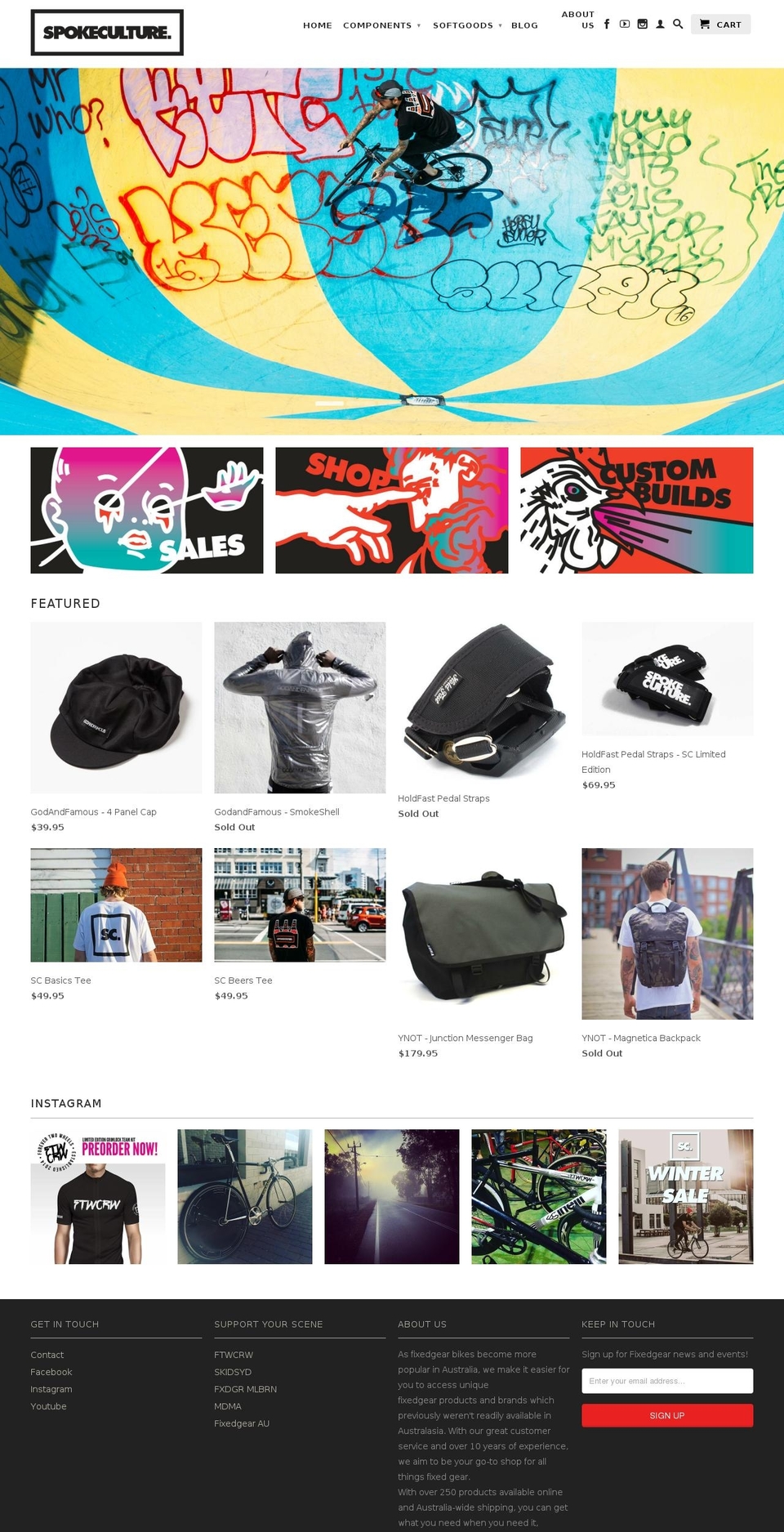 spokeculture.com.au shopify website screenshot