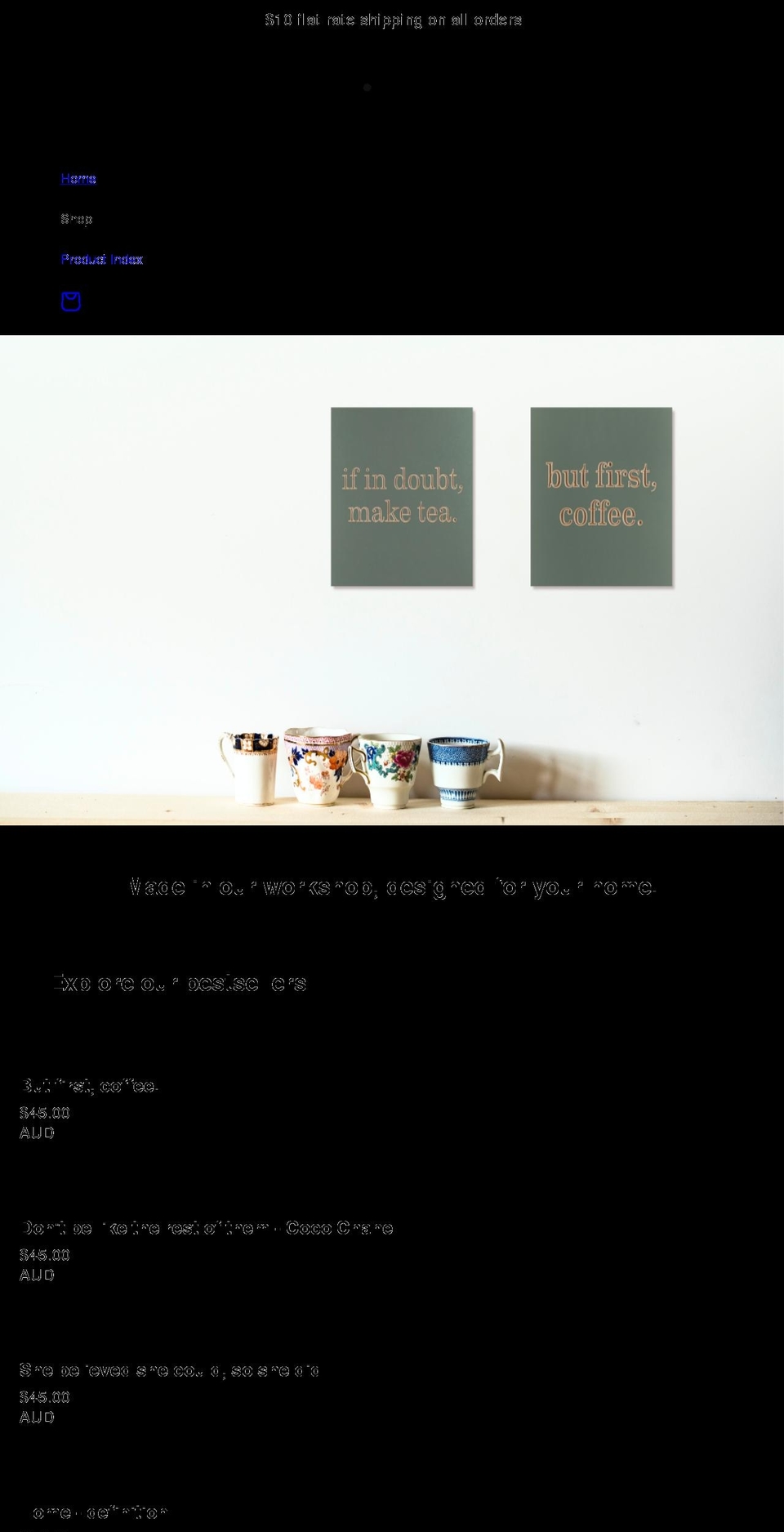 spokenshop.com.au shopify website screenshot