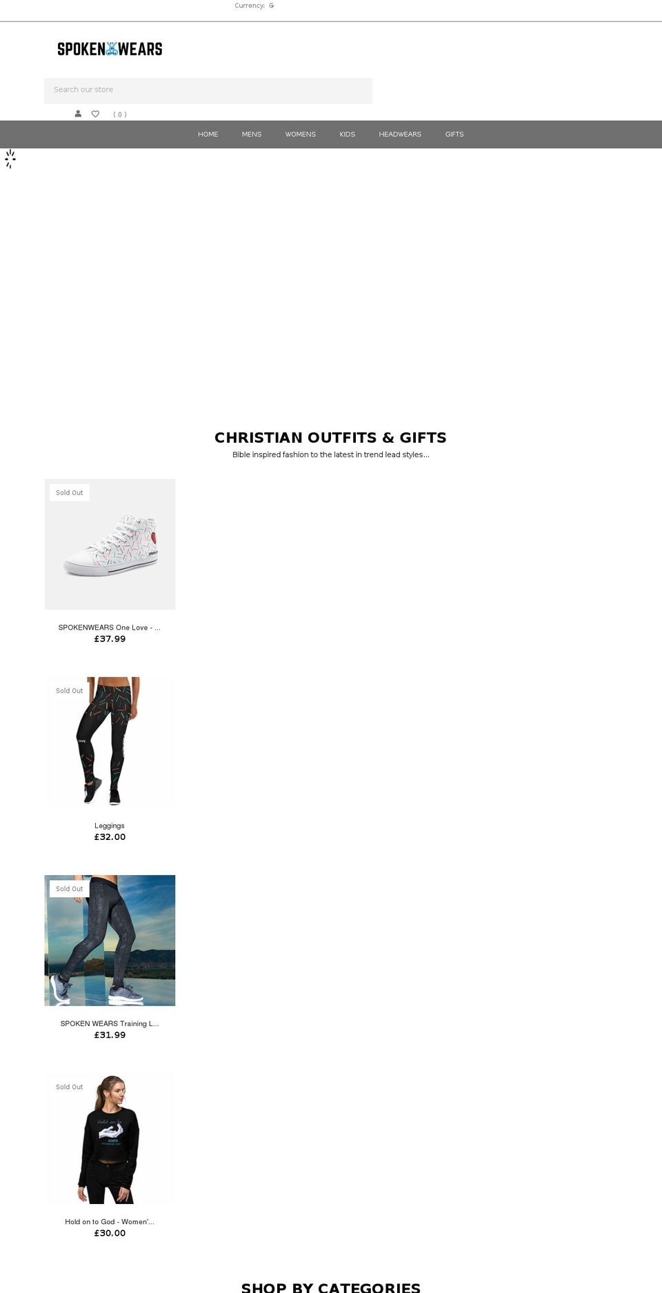 spokenwears.com shopify website screenshot