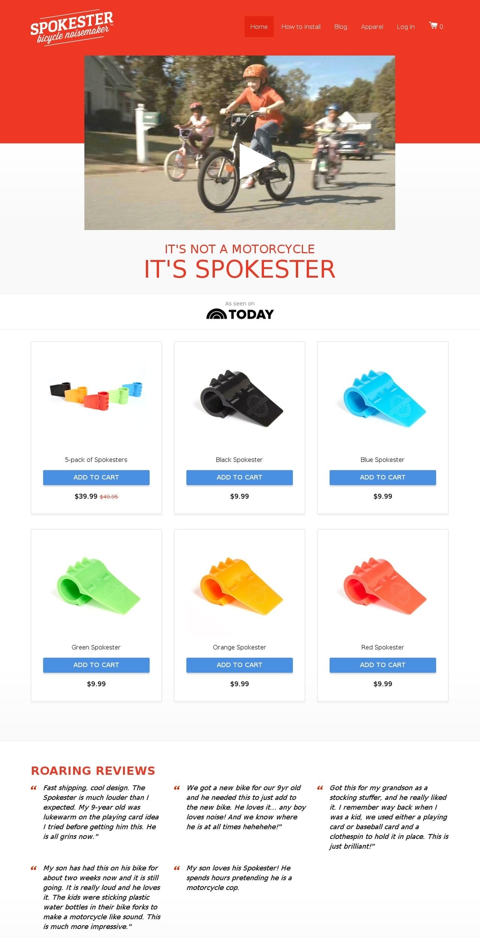 spokester.gift shopify website screenshot