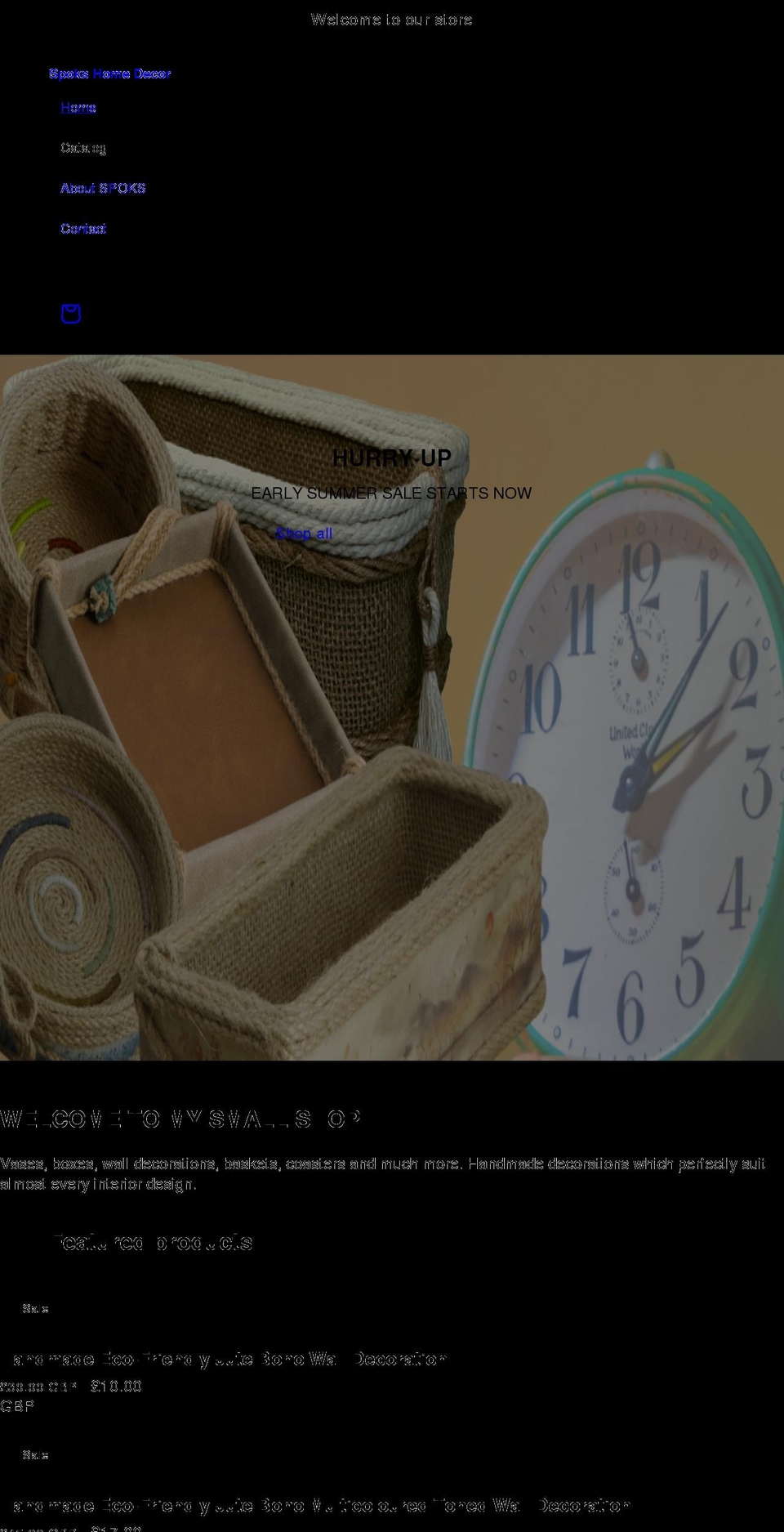 spoks.co.uk shopify website screenshot