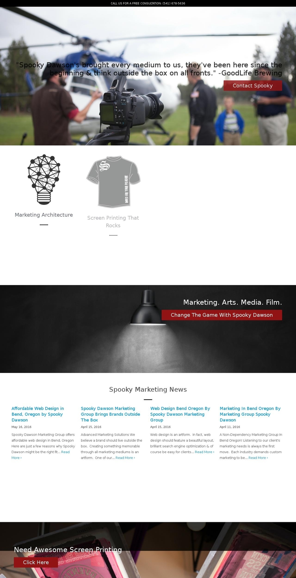 spookydawson.net shopify website screenshot