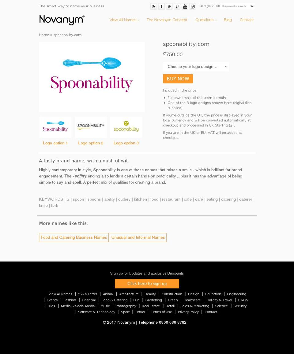 spoonability.com shopify website screenshot