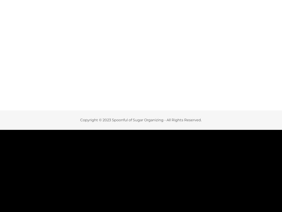 spoonfulofsugarorganizing.com shopify website screenshot