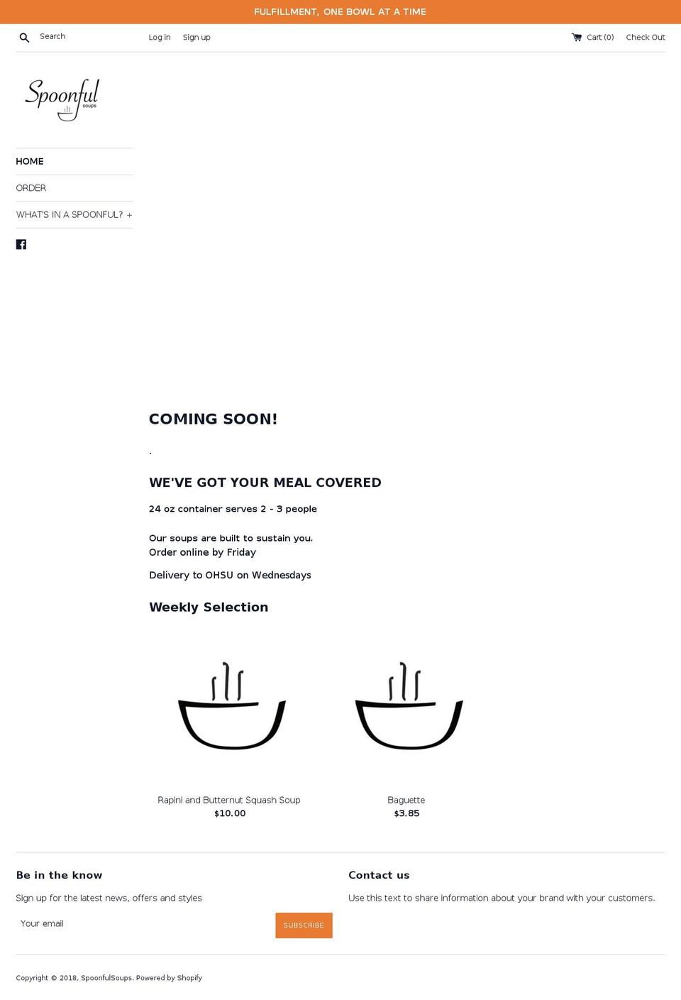 spoonfulsoups.com — Shopify storefront screenshot