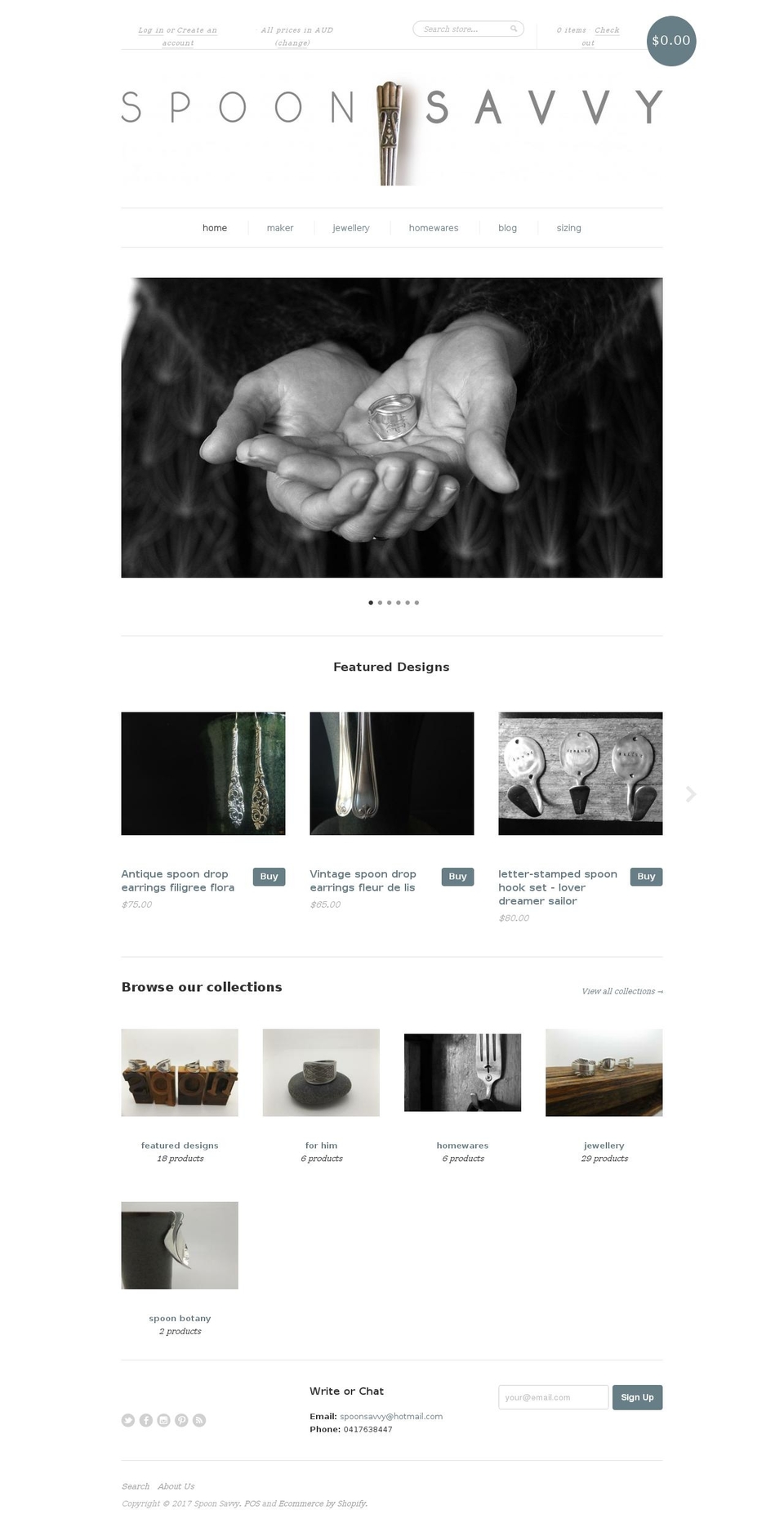 spoonsavvy.com shopify website screenshot