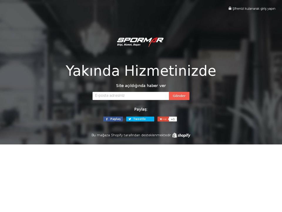 spormar.com — Shopify storefront screenshot