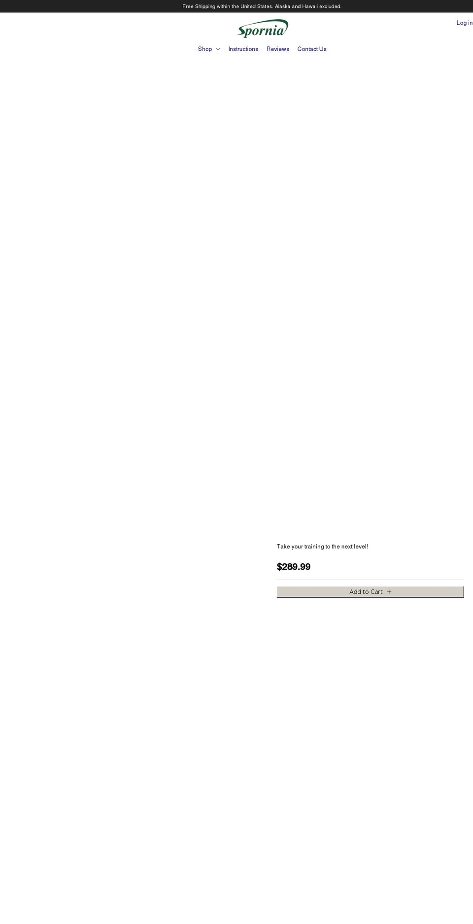 spornia.com shopify website screenshot