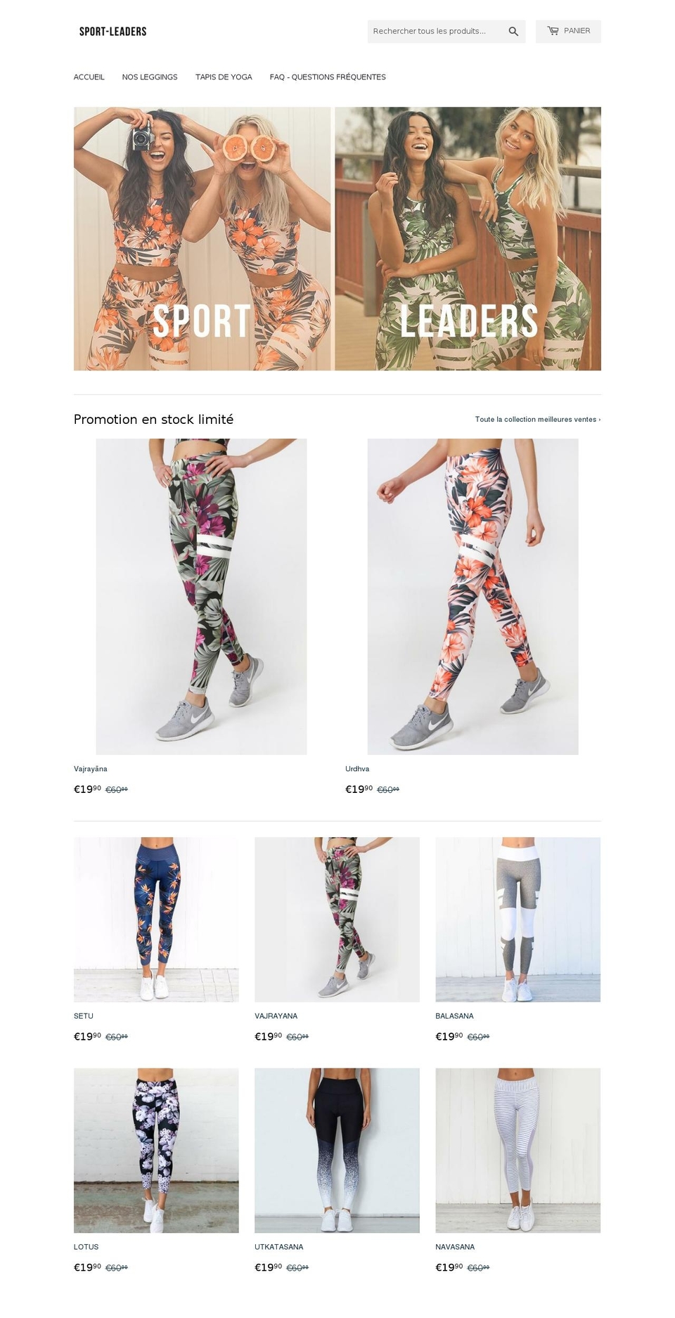 sport-leaders.com — Shopify storefront screenshot
