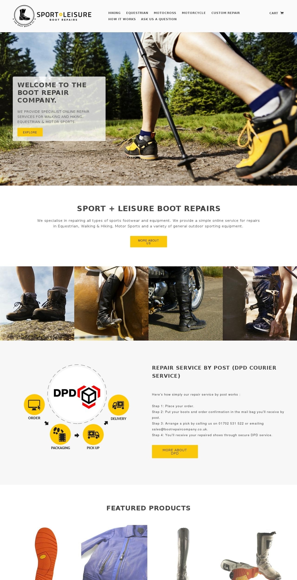 sportandleisurerepairs.com shopify website screenshot
