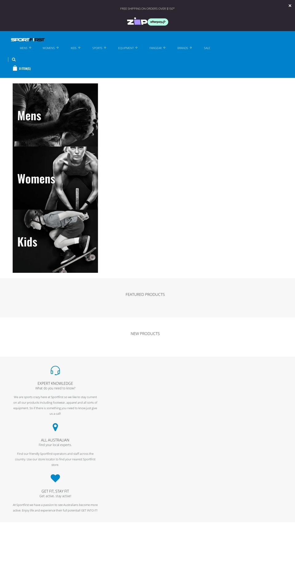 sportfirsteltham.com.au shopify website screenshot