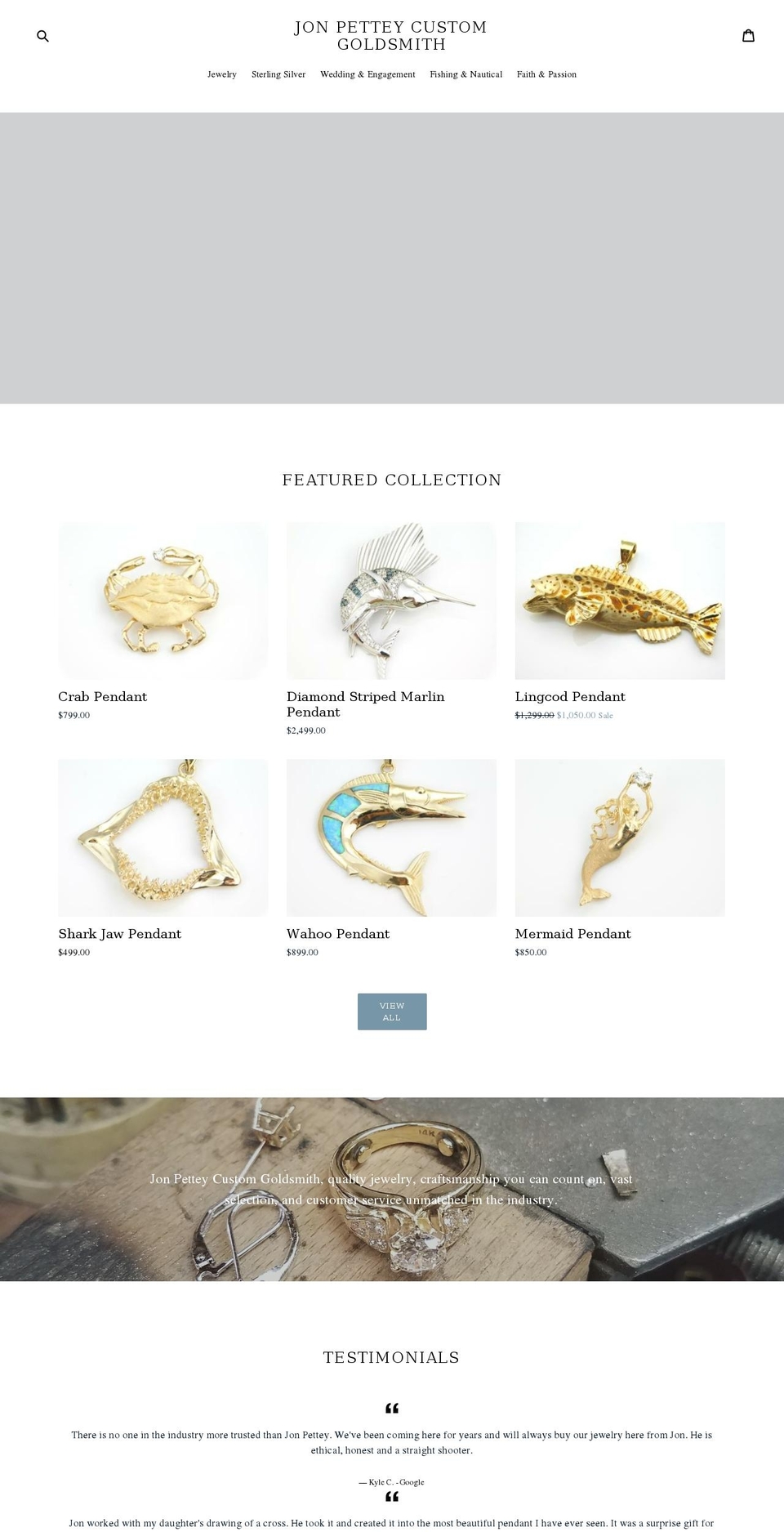 sportfishingjewelry.com — Shopify storefront screenshot