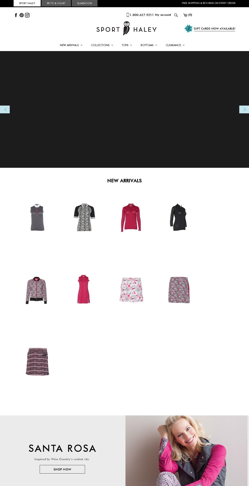 sporthaley.com — Shopify storefront screenshot