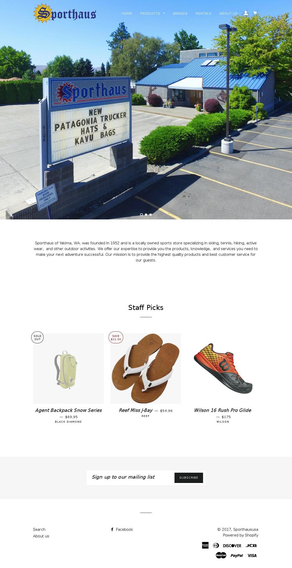 sporthaususa.com shopify website screenshot