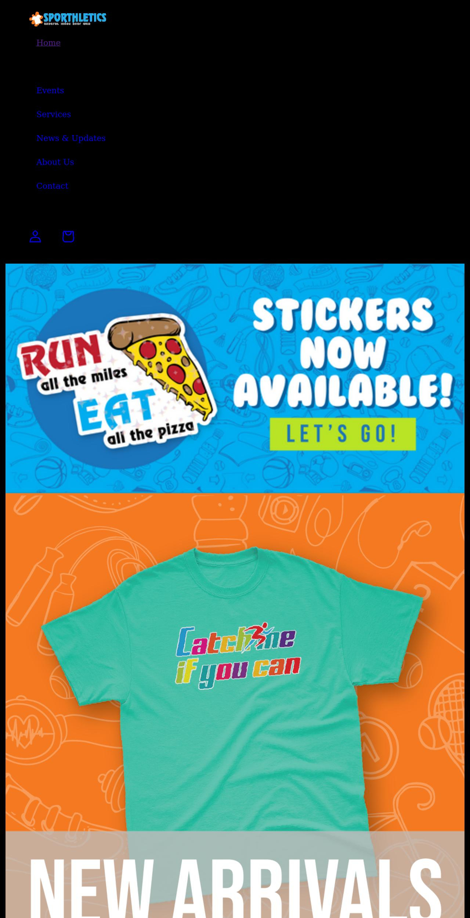 sporthletics.com shopify website screenshot