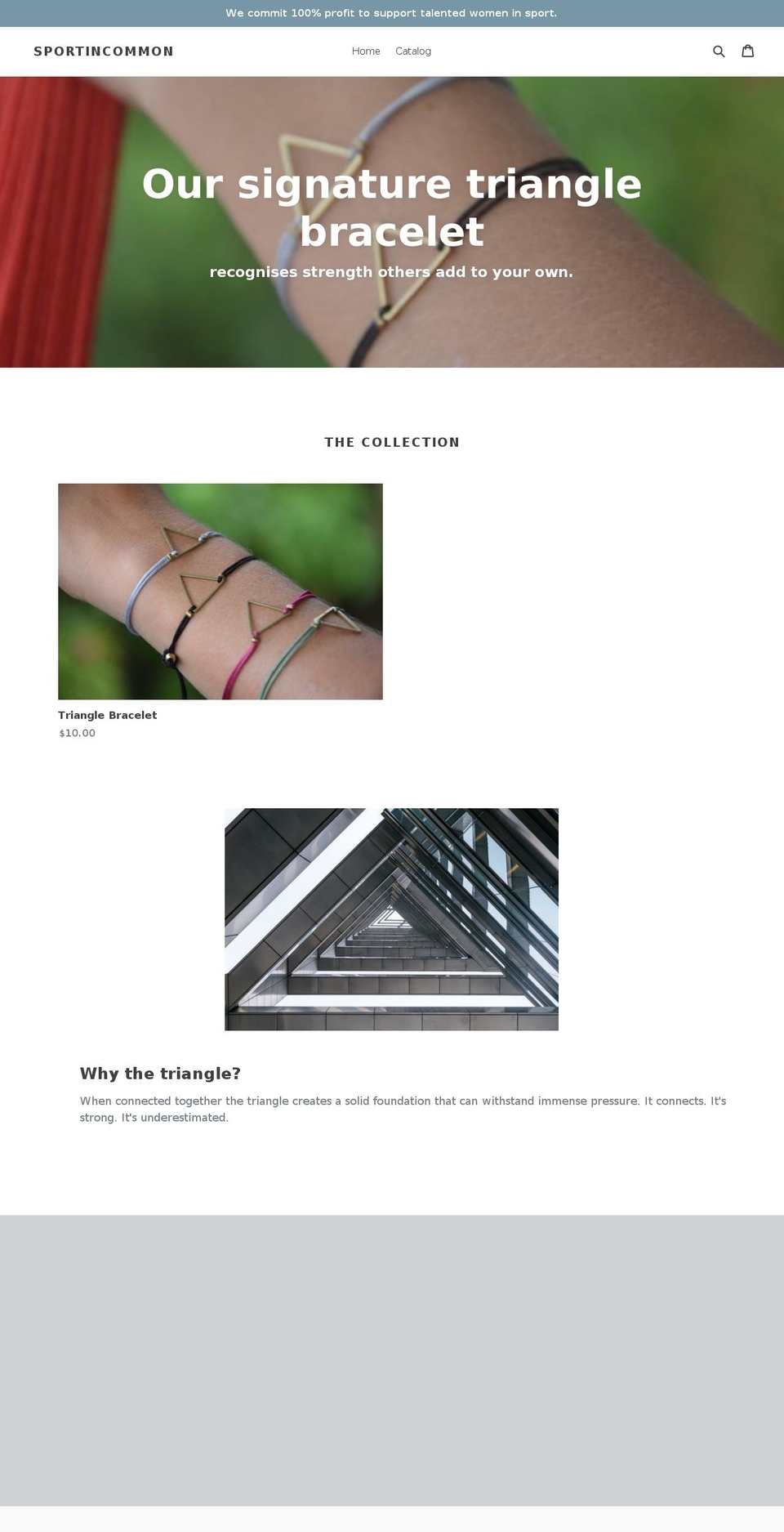 sportincommon.com shopify website screenshot