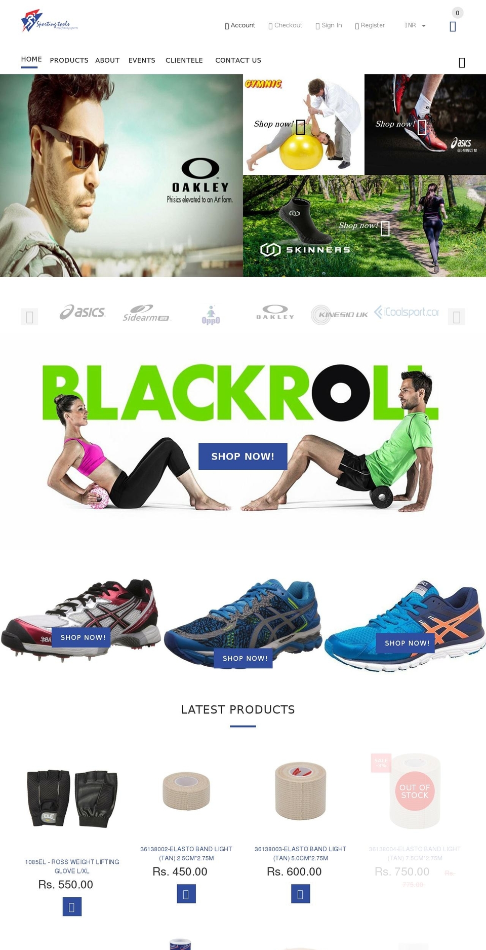 yourstore-v2-1-5 Shopify theme site example sportingtools.in