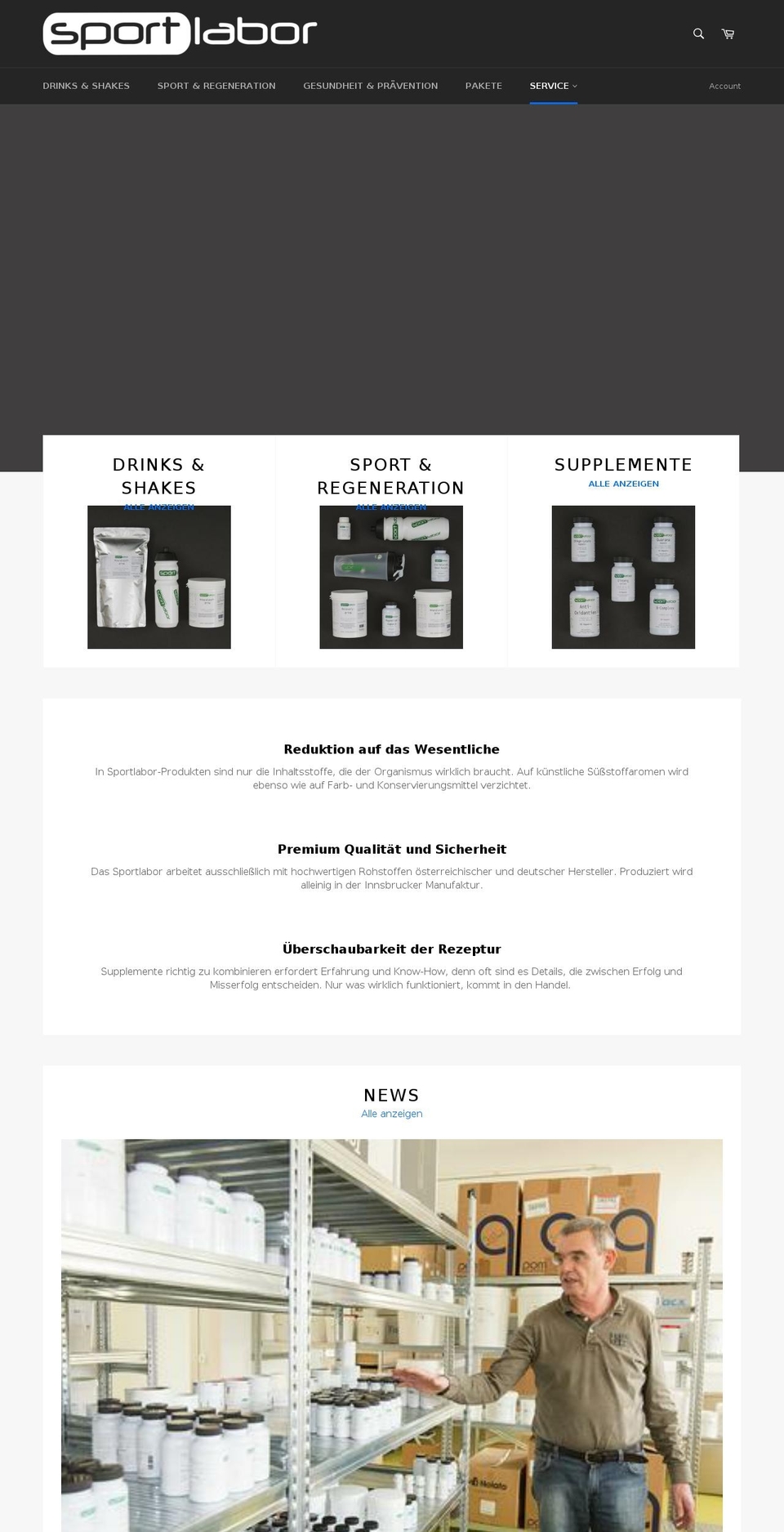 sportlabor-shop.com shopify website screenshot