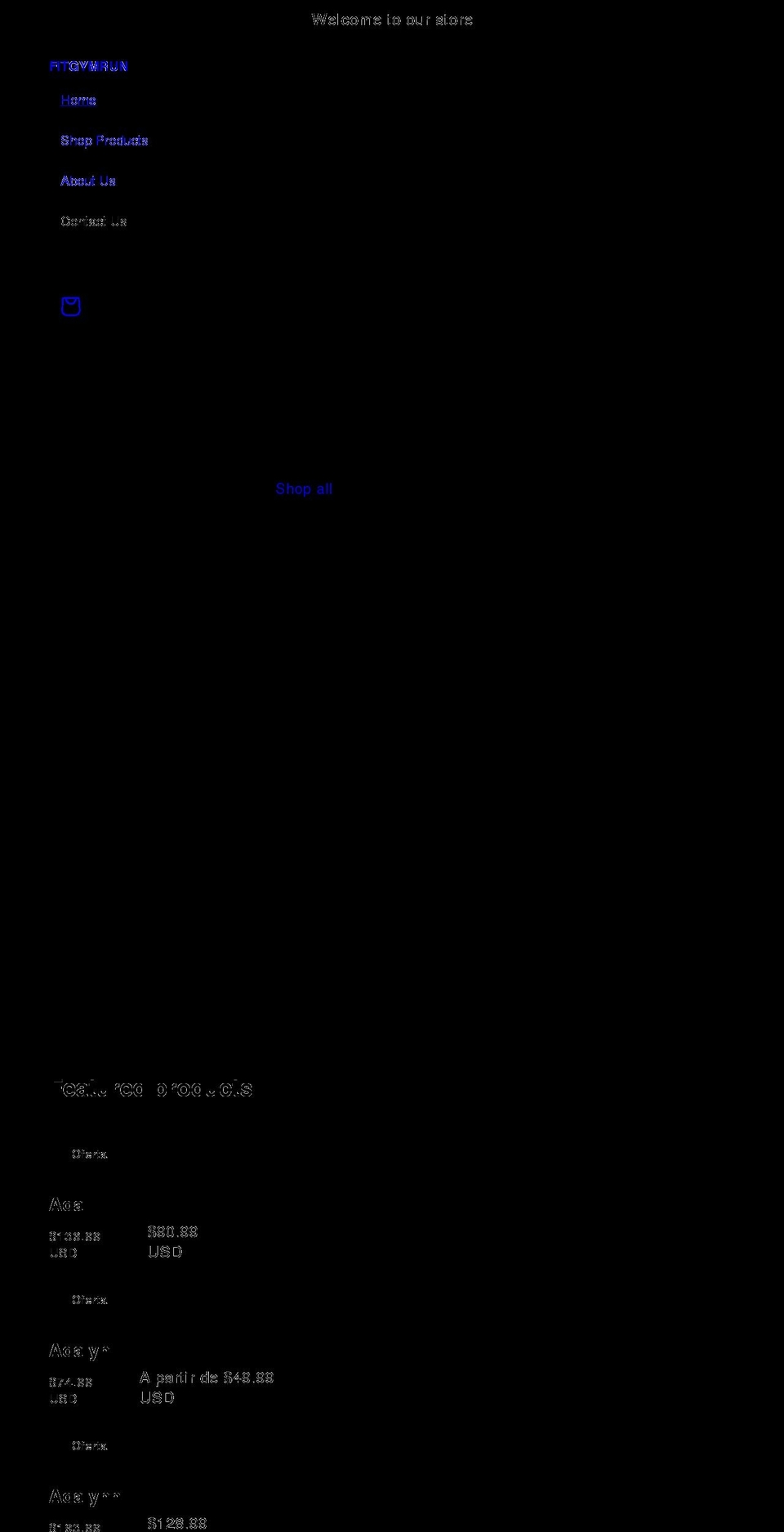 sportmina.com shopify website screenshot