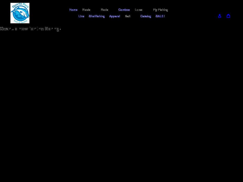 sports-port-bait-tackle.myshopify.com shopify website screenshot