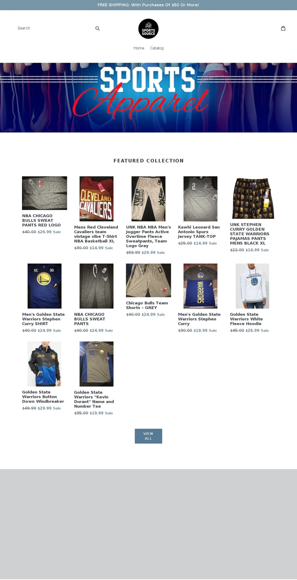 sports-source.com — Shopify storefront screenshot