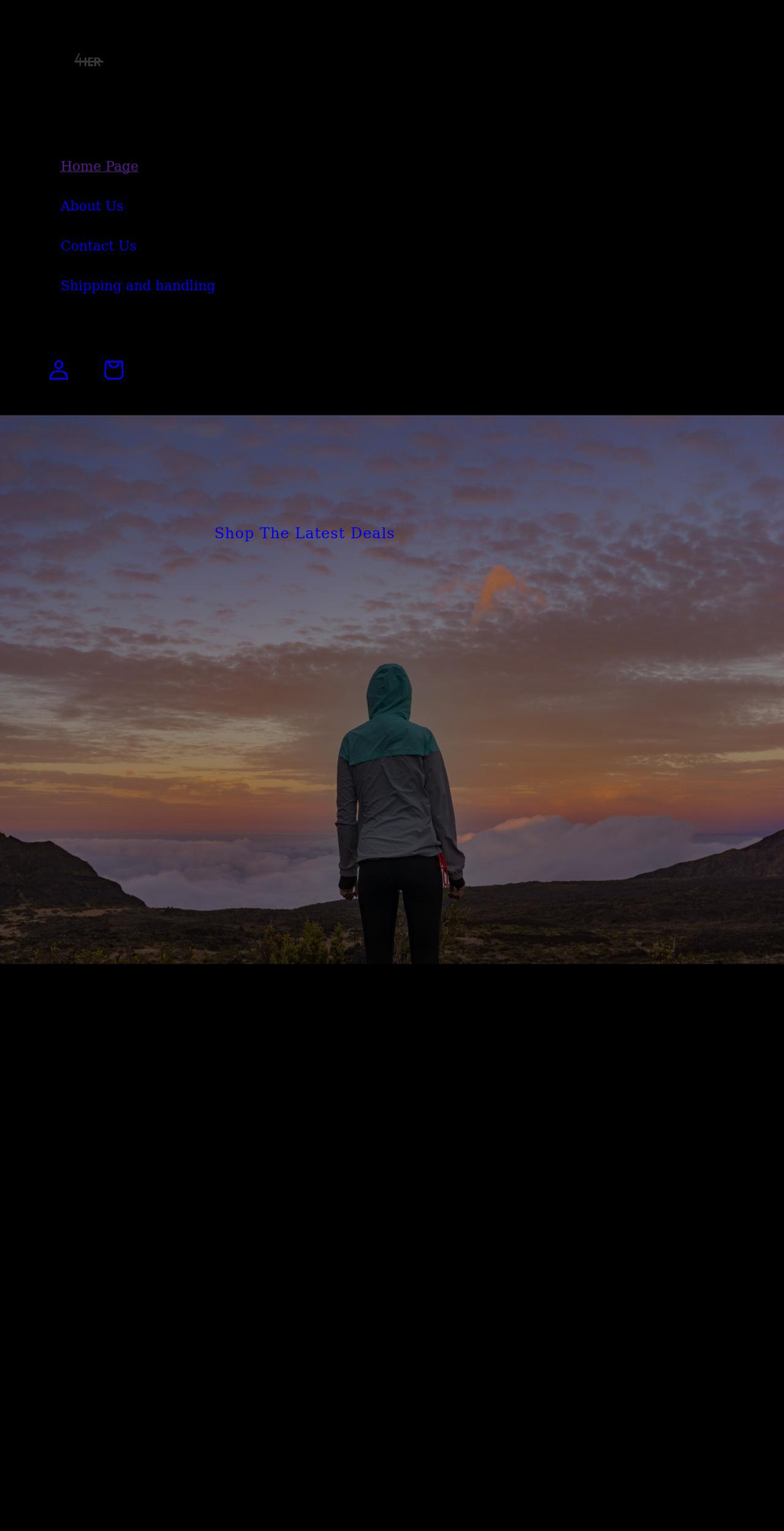 sports4her.com shopify website screenshot