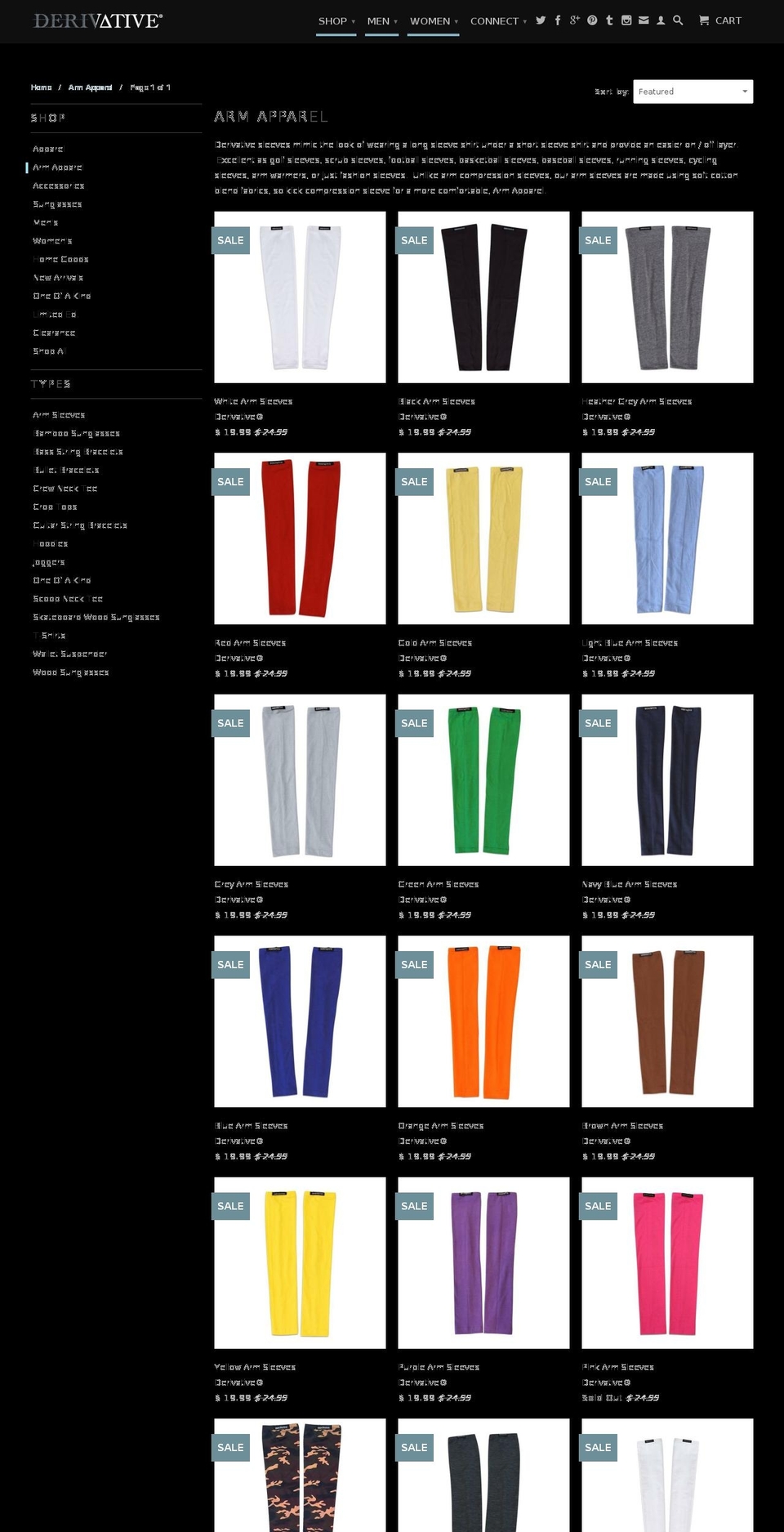 sportsarmapparel.com — Shopify storefront screenshot