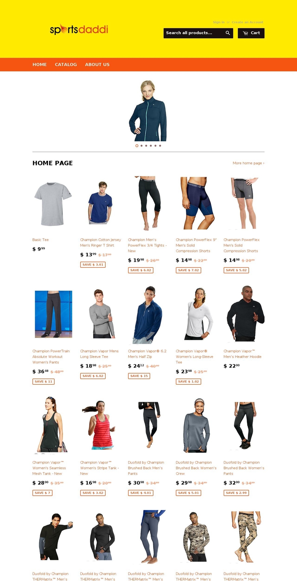 sportsdaddi.com shopify website screenshot