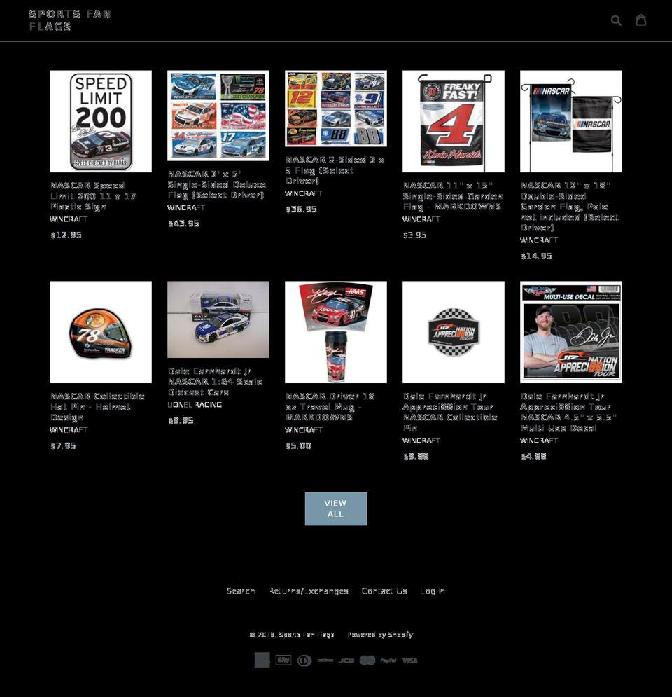 sportsfanflags.com — Shopify storefront screenshot
