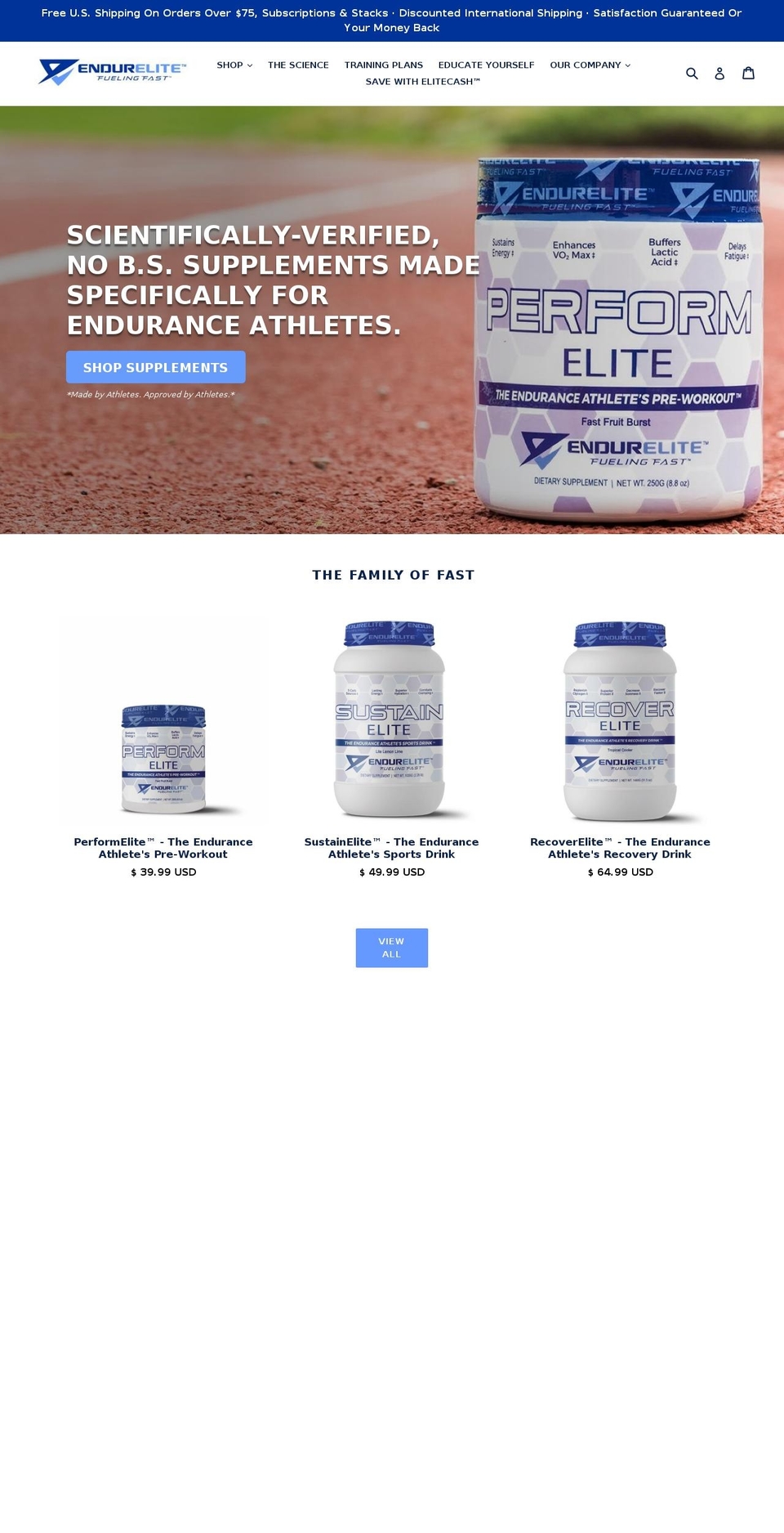 sportsfuelcompany.com — Shopify storefront screenshot