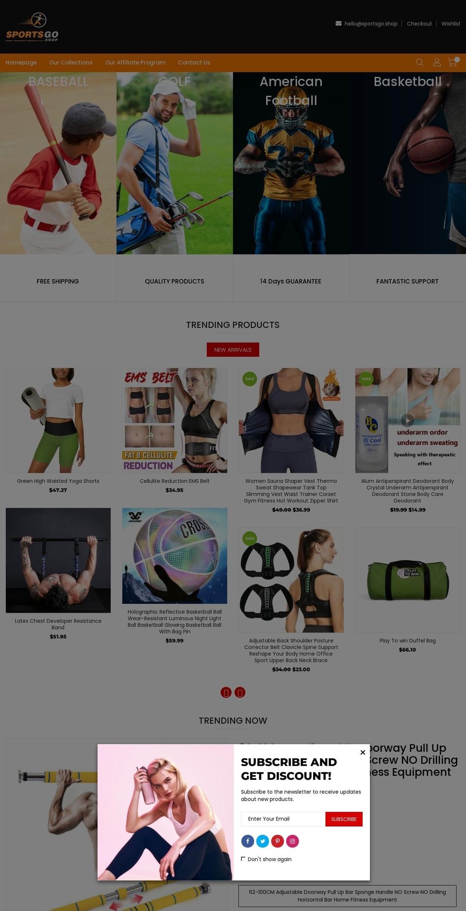 sportsgo.shop shopify website screenshot