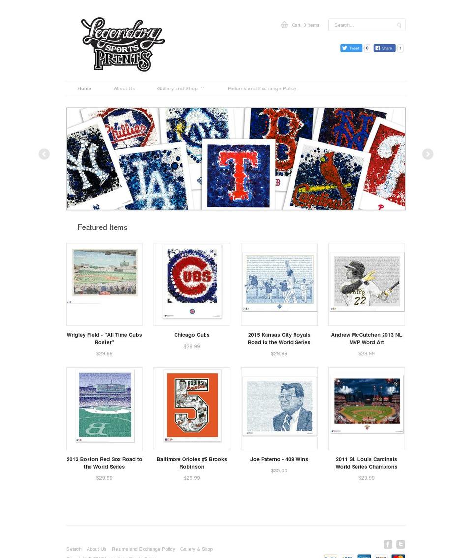 minimo-white Shopify theme site example sportslithographs.com