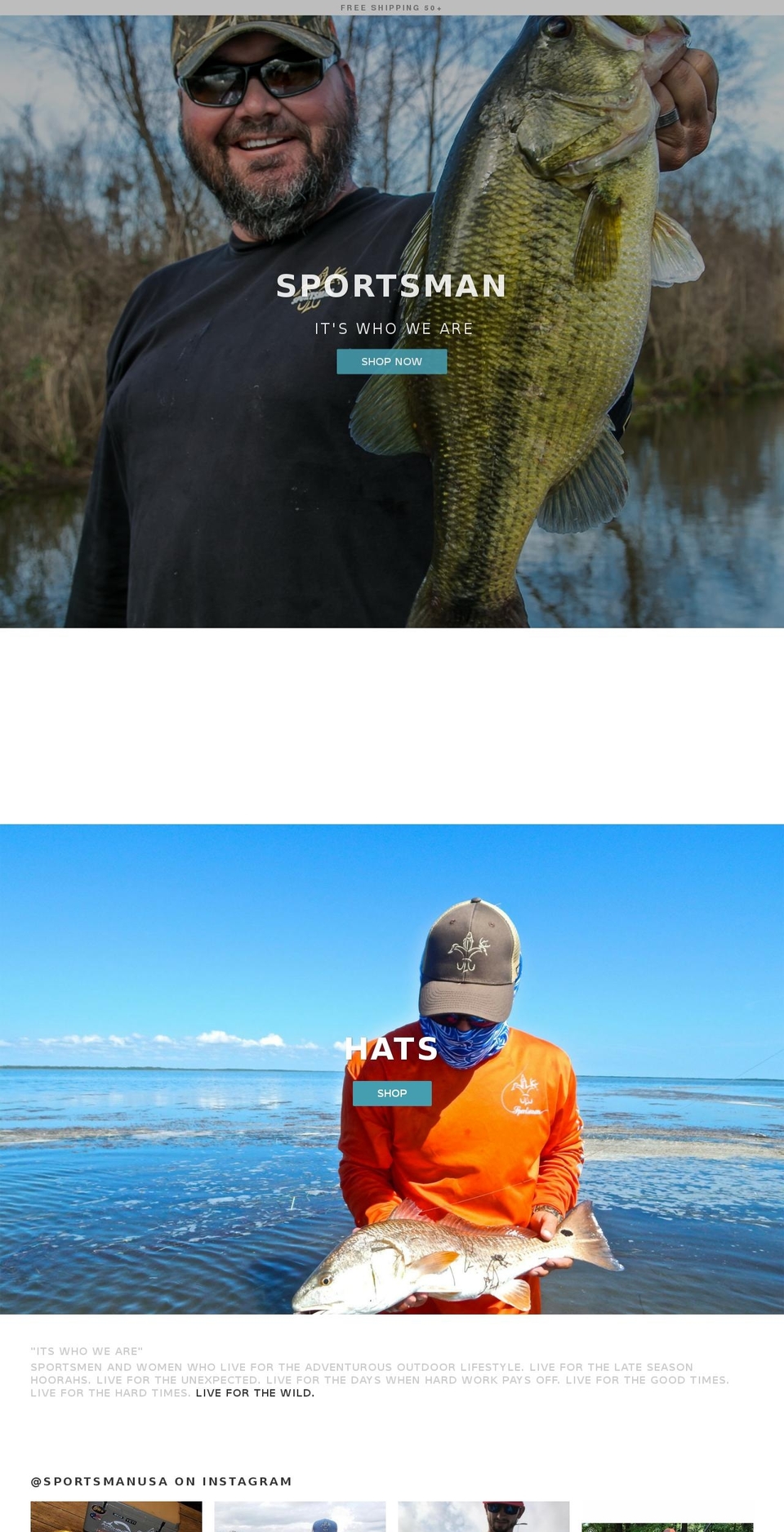 sportsmangear.com shopify website screenshot