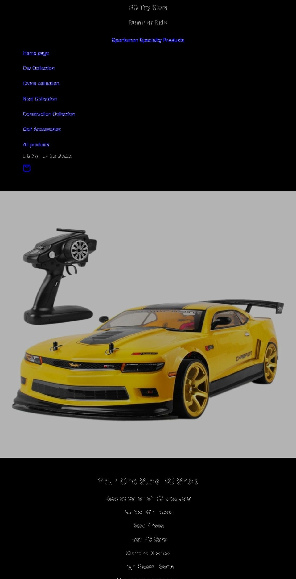 sportsmanspecialtyproducts.com — Shopify storefront screenshot