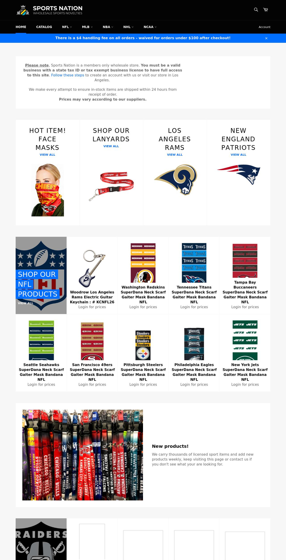 sportsnationinc.com shopify website screenshot