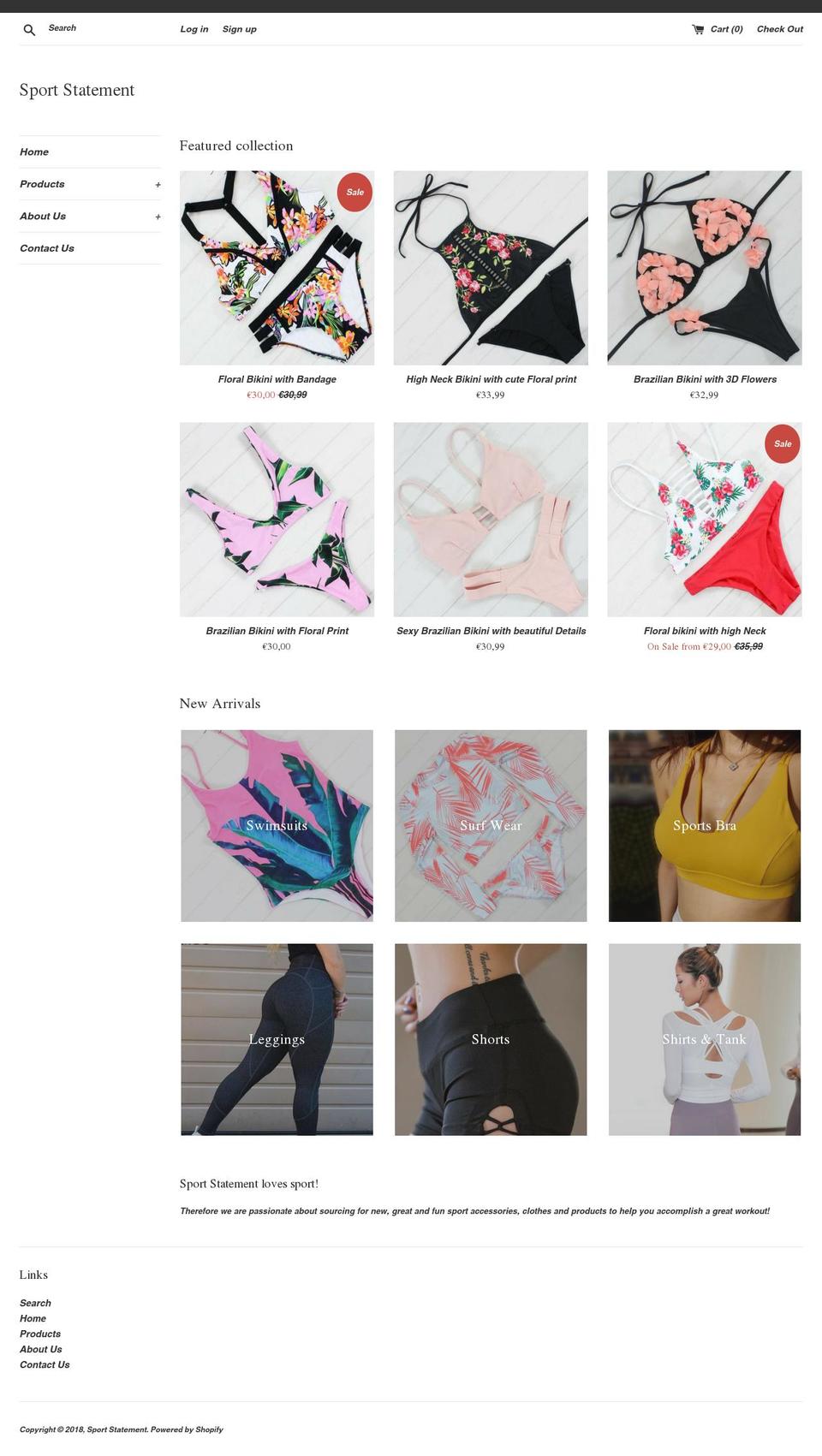 sportstatement.com — Shopify storefront screenshot