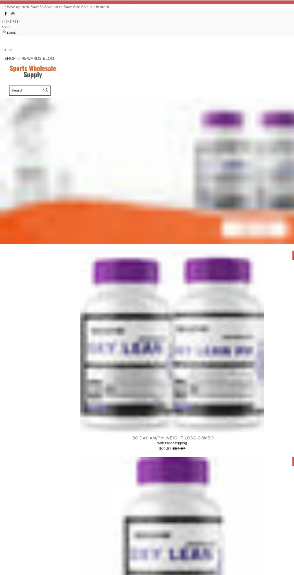 sportswholesalesupply.com shopify website screenshot