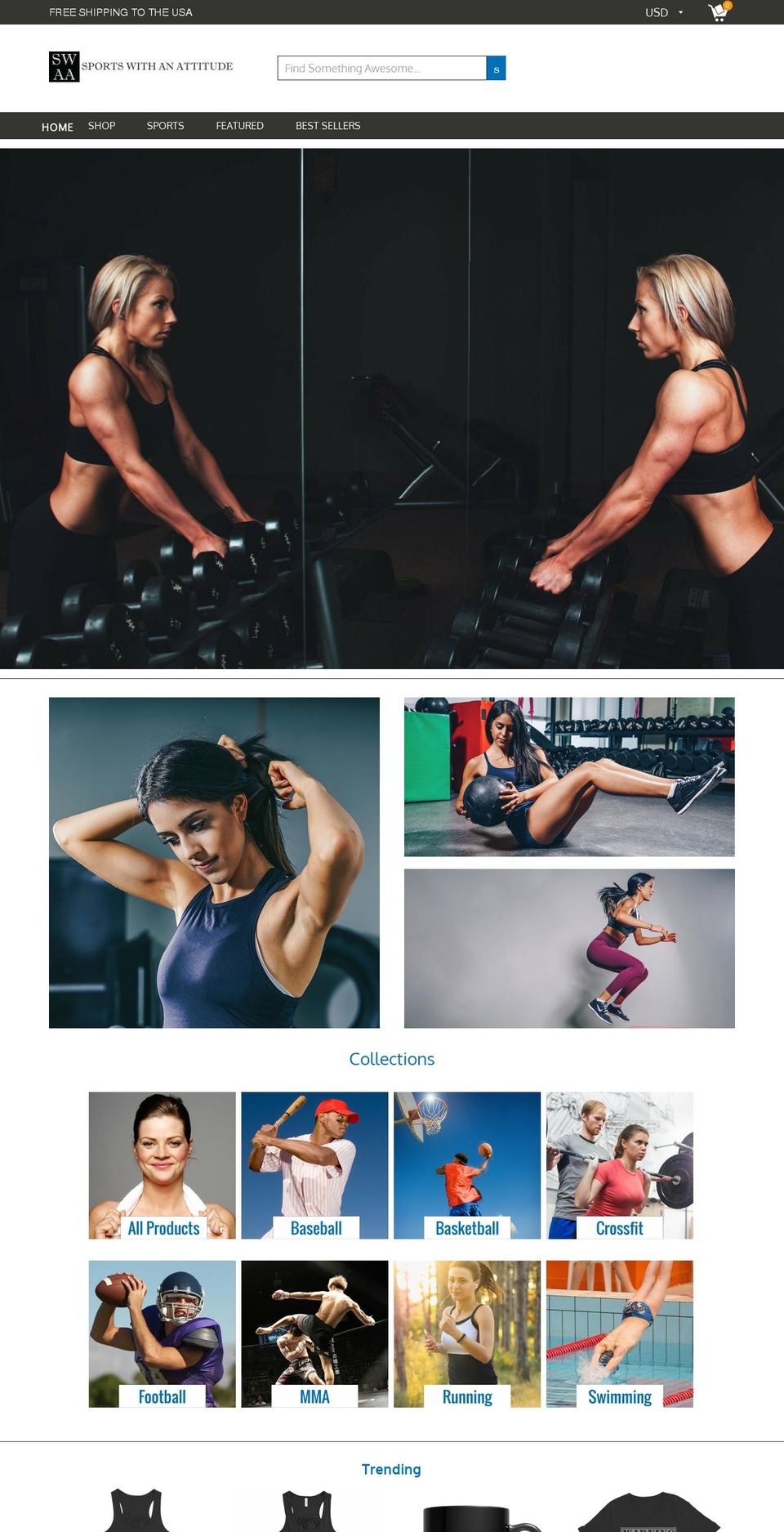 sportswithanattitude.com shopify website screenshot