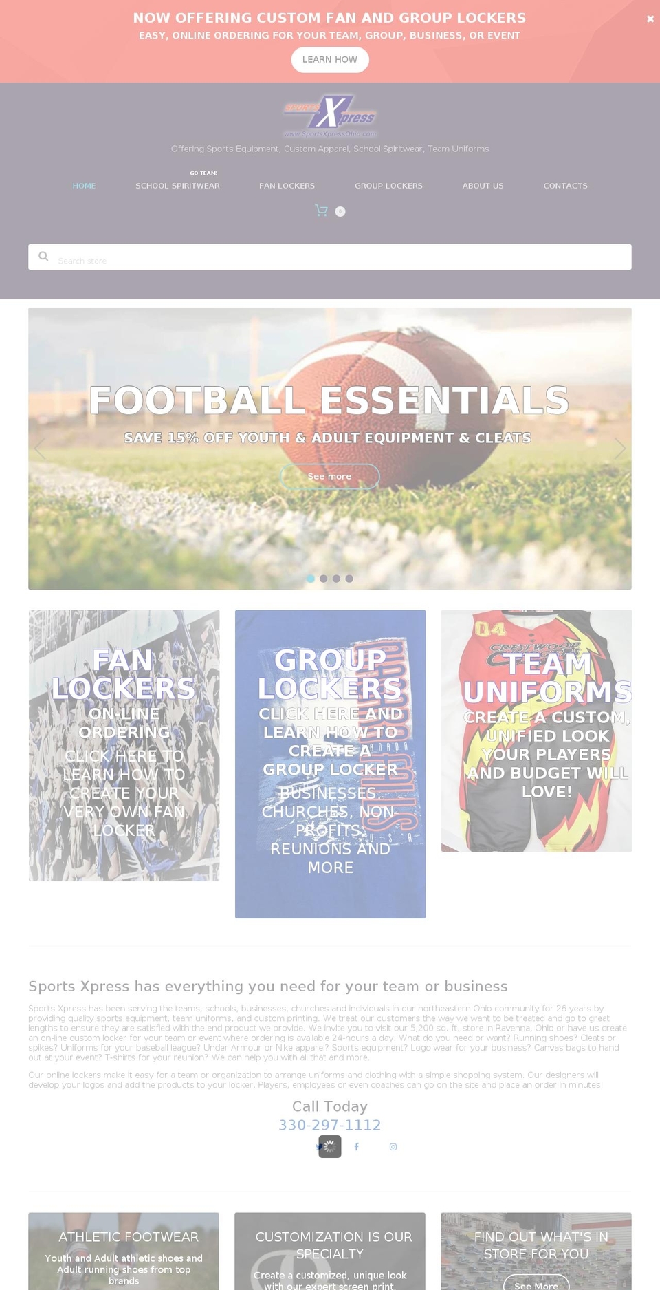 theme295 Shopify theme site example sportsxpressohio.com